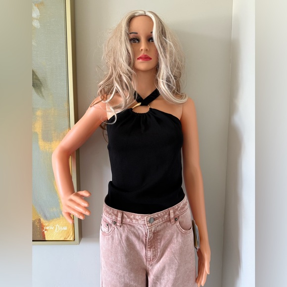 NWT Michael Kors Gorgeous and Stylish Wide-Leg Jeans in Gorgeous Dusty Pink! - Picture 4 of 13